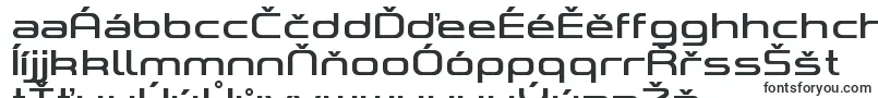 フォントASpaceRegularDemo – チェコのフォント