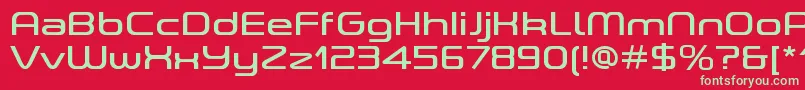 ASpaceRegularDemo Font – Green Fonts on Red Background