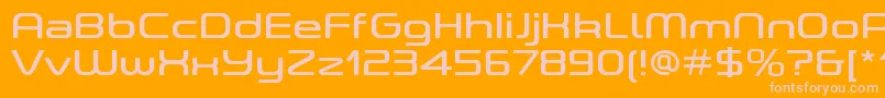 ASpaceRegularDemo Font – Pink Fonts on Orange Background
