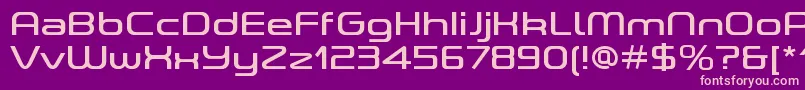 ASpaceRegularDemo Font – Pink Fonts on Purple Background