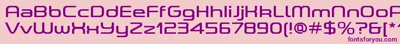 ASpaceRegularDemo Font – Purple Fonts on Pink Background