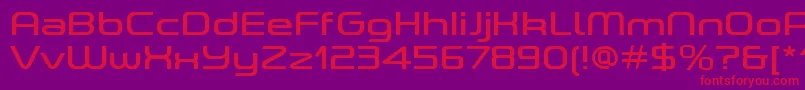 ASpaceRegularDemo Font – Red Fonts on Purple Background