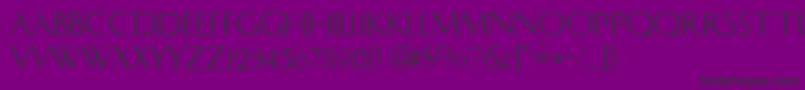 Caesar Font – Black Fonts on Purple Background