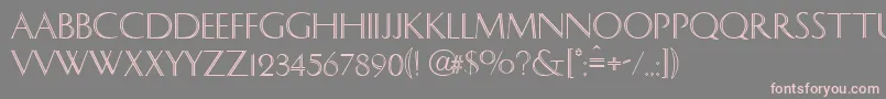 Caesar Font – Pink Fonts on Gray Background