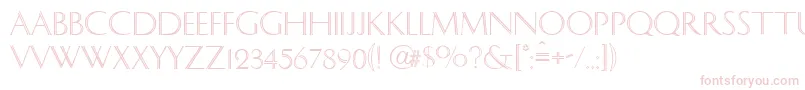 Caesar Font – Pink Fonts on White Background