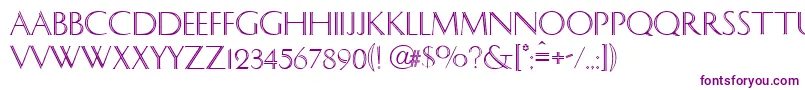 Caesar Font – Purple Fonts on White Background