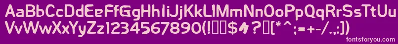 FetmaHeavy Font – Pink Fonts on Purple Background