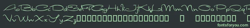 More about FirstImpressions Font FirstImpressions Font – Green Fonts on Black Background