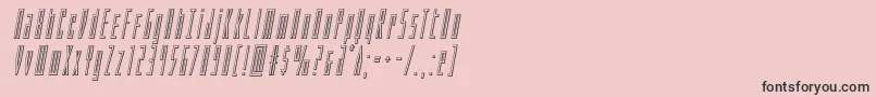 Phantaconoutital Font – Black Fonts on Pink Background