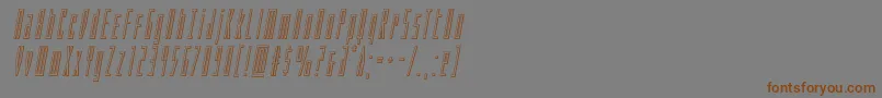 Phantaconoutital Font – Brown Fonts on Gray Background