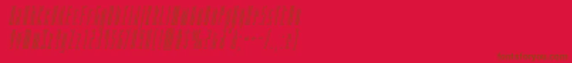 Phantaconoutital Font – Brown Fonts on Red Background