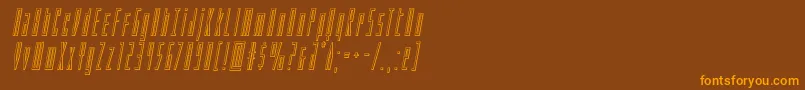 Phantaconoutital Font – Orange Fonts on Brown Background