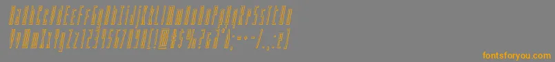 Phantaconoutital Font – Orange Fonts on Gray Background