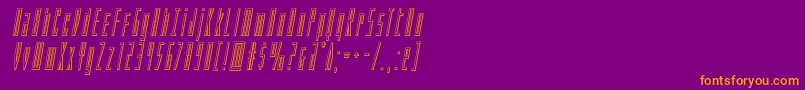 Phantaconoutital Font – Orange Fonts on Purple Background
