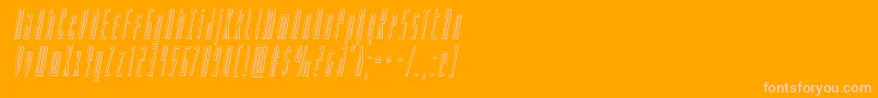 Phantaconoutital Font – Pink Fonts on Orange Background