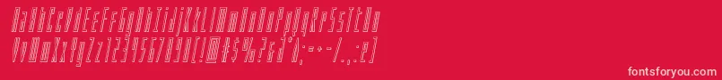 Phantaconoutital Font – Pink Fonts on Red Background