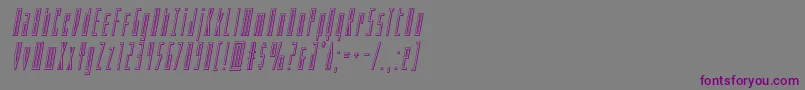 Phantaconoutital Font – Purple Fonts on Gray Background