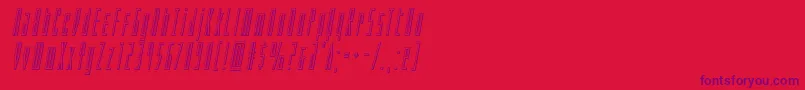 Phantaconoutital Font – Purple Fonts on Red Background