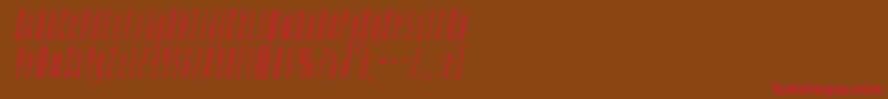 Phantaconoutital Font – Red Fonts on Brown Background
