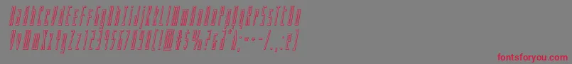 Phantaconoutital Font – Red Fonts on Gray Background
