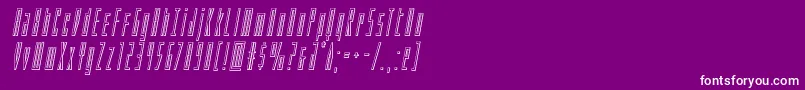 フォントPhantaconoutital – 紫の背景に白い文字