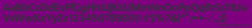 QuebecserialXboldRegular Font – Black Fonts on Purple Background