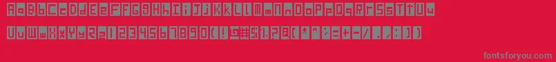 SdLedScreen Font – Gray Fonts on Red Background