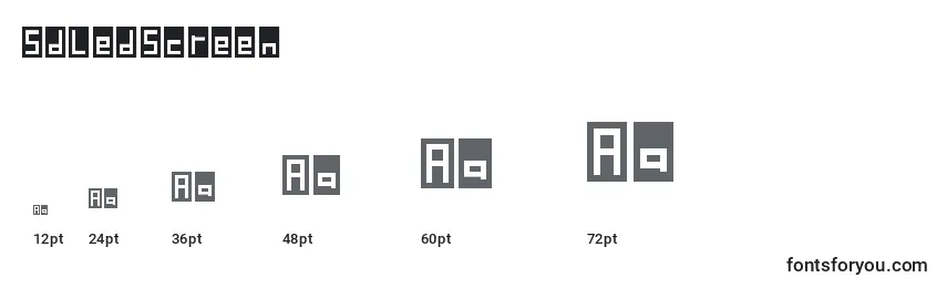 SdLedScreen Font Sizes