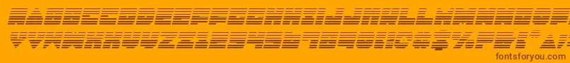 Lobotommygi Font – Brown Fonts on Orange Background