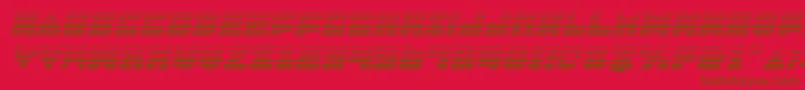 Lobotommygi Font – Brown Fonts on Red Background