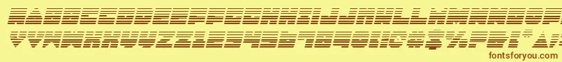 Lobotommygi Font – Brown Fonts on Yellow Background