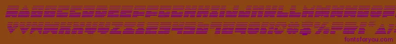 Lobotommygi Font – Purple Fonts on Brown Background