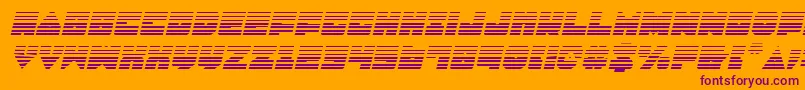 Lobotommygi Font – Purple Fonts on Orange Background