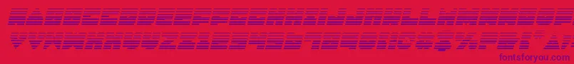 Шрифт Lobotommygi – фиолетовые шрифты на красном фоне