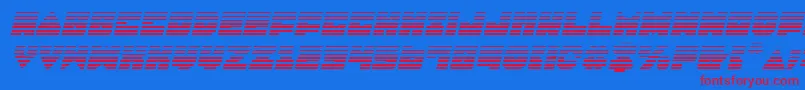 Lobotommygi Font – Red Fonts on Blue Background