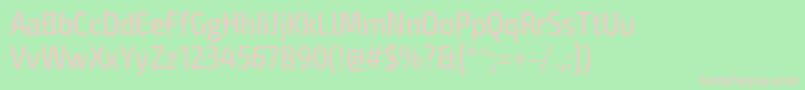 Exo2Regularcondensed Font – Pink Fonts on Green Background