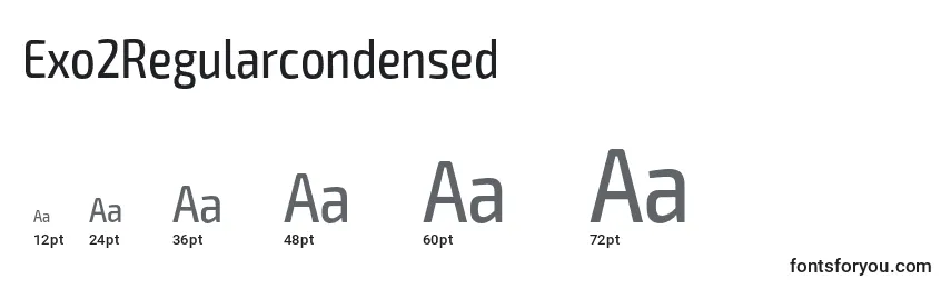 Exo2Regularcondensed Font Sizes
