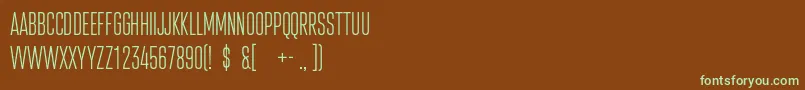 More about Attentica4fUltralight Font Attentica4fUltralight Font – Green Fonts on Brown Background