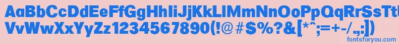 fuente FormulaserialHeavyRegular – Fuentes Azules Sobre Fondo Rosa