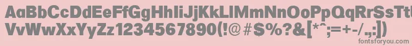 Шрифт FormulaserialHeavyRegular – серые шрифты на розовом фоне