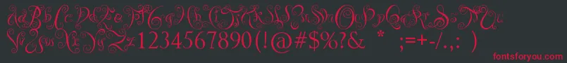 YouArePrecious Font – Red Fonts on Black Background