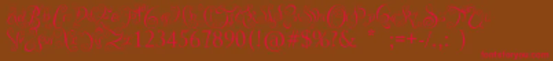 YouArePrecious Font – Red Fonts on Brown Background