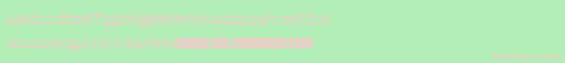 ZdykLeo Font – Pink Fonts on Green Background