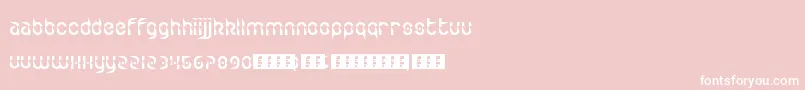 ZdykLeo Font – White Fonts on Pink Background