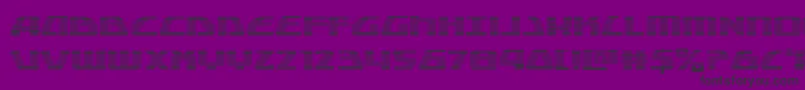 Globaldynamicsgrad Font – Black Fonts on Purple Background