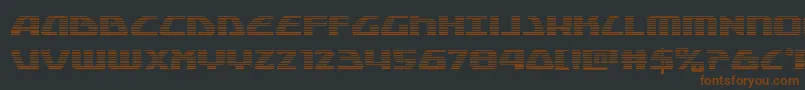 Globaldynamicsgrad Font – Brown Fonts on Black Background