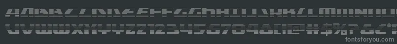 Globaldynamicsgrad Font – Gray Fonts on Black Background