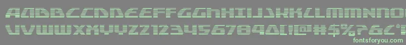 Globaldynamicsgrad Font – Green Fonts on Gray Background