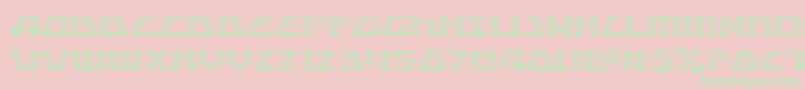 Globaldynamicsgrad Font – Green Fonts on Pink Background
