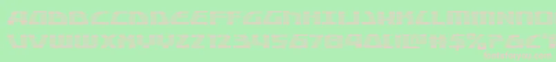 Globaldynamicsgrad Font – Pink Fonts on Green Background